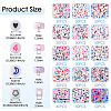 15 Styles Opaque Acrylic Beads MACR-TA0001-64-3