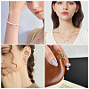 12Pcs Brass & Glass Imitation Cat Eye Round Charms PALLOY-TAC0237-01-8