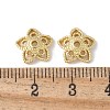 Flower Brass Bead Caps KK-F892-34G-14-2