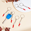 20Pcs Alloy Enamel Keychain KEYC-HY00022-4