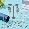 90Pcs 9 Styles Brass Slide On End Clasp Tubes KK-WR0001-36S-4