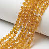 Electroplate Transparent Glass Beads Strands EGLA-A034-T2mm-H17-1