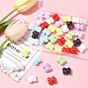40Pcs UV Plating Opaque Acrylic Beads OACR-FS0002-28-8