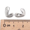 Letter Slider Beads for Watch Band Bracelet Making ALRI-O012-L-NR-3