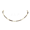 Natural Tiger Eye Faceted Round & Round Electroplate Synthetic Non-magnetic Hematite & Natural Pearl Beaded Necklaces NJEW-JN06549-01-2
