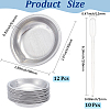 12Pcs 410 Stainless Steel Palette AJEW-GF0011-85-2