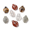 Natural Mixed Gemstone Pendants G-H279-05P-1