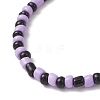 7Pcs Halloween Theme Glass Seed Round Beads Stretch Bracelets BJEW-JB12108-5
