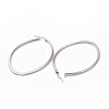 Tarnish Resistant 304 Stainless Steel Hoop Earring LS-EJEW-P066-42P-2