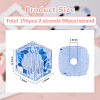 2 Strands Transparent Glass Beads Strands GLAA-HS0001-12C-2