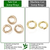 Brass Open Jump Rings KK-B147-03F-G-2