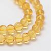 Round Natural Amber Beads Strands G-K077-A6mm-3