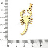 304 Stainless Steel Pendants STAS-F336-12G-01-3
