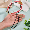 6Pcs 3 Colors 3MM Round Nylon Twisted Cord Necklace Making AJEW-TA00059-6
