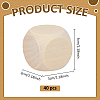 Schima Wood Blank Dice WOOD-WH0124-154A-2