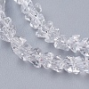 Transparent Glass Beads Strands EGLA-J145-4mm-NB01-3