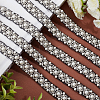 Imitation Polyester with ABS Plastic Beaded Trimming OCOR-CA0001-25-4