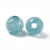 Transparent Crackle Acrylic Bead X-OACR-H019-02-3