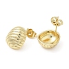 Rack Plating Brass Stud Earrings EJEW-F324-04G-2