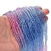 Transparent Painted Glass Beads Strands LS-DGLA-A034-T1mm-A08-2