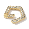 Rack Plating Brass Micro Pave Cubic Zirconia Spring Gate Rings Clasps KK-NH0002-12G-01-2