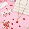 30Pcs 6 Styles Alloy and Enamel Pendants ENAM-TADJ0001-04C-4