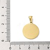 Ion Plating(IP) 304 Stainless Steel Pendants STAS-I204-X-G-3