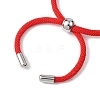 Nylon Round Cord Slider Bracelet Making AJEW-JB01461-01-3