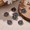 Alloy Enamel Pendants X-ENAM-S124-01B-08A-4