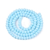 Opaque Solid Color Imitation Jade Glass Beads Strands EGLA-A044-P3mm-D06-3