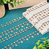 Handmade Rhinestone Flat Round Link Chains CHC-TA0001-35-5