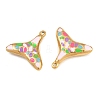 304 Stainless Steel Enamel Pendants SA-CBA4809-06G-2