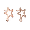 201 Stainless Steel Stud Earring Findings STAS-K241-08RG-1