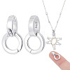 2Pcs 925 Sterling Silver Tube Bails STER-NB0001-25-1