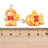 Christmas Opaque Resin Pendants RESI-I350-01B-3