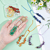 7Pcs 7 Styles Chakra Nylon Cord Bracelet Making AJEW-UN00026-4