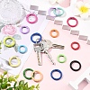 20Pcs Spray Painted Alloy Spring Gate Rings FIND-YW0017-97-5