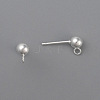 304 Stainless Steel Ball Stud Earring Post STAS-H410-10S-B-2