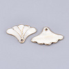 Electroplate Freshwater Shell Pendants SHEL-T012-04-2