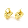 Brass Interlocking Rings Kont Hoop Earrings for Women EJEW-E273-02LG-1