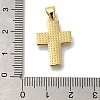 Brass Micro Pave Cubic Zirconia Pendants KK-R002-01G-3