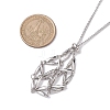 Non-Tarnish 3Pcs 3 Styles 304 Stainless Steel Macrame Pouch Necklace Makings NJEW-JN04902-02-5