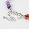 Trendy Natural & Synthetic Gemstone Beaded Anklets AJEW-AN00113-4