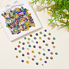 200Pcs 10 Colors Handmade Evil Eye Lampwork Beads LAMP-ME0001-15-4
