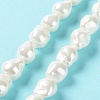 Electroplated Glass Imitation Pearl Beads Strands BSHE-G035-01B-05-1-2
