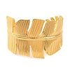 304 Stainless Steel Open Cuff Bangles for Women BJEW-G711-01H-G-1