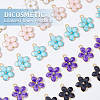 DICOSMETIC 150Pcs 5 Colors Alloy Enamel Pendants ENAM-DC0001-32-3