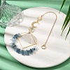 Natural Aquamarine Chip Beaded Hanging Suncatchers HJEW-TA00288-03-2