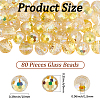 80Pcs AB Color Plated Glass Beads EGLA-PA0001-41B-2