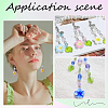 28Pcs 7 Colors Opaque Resin Pendants FIND-SC0019-46-6